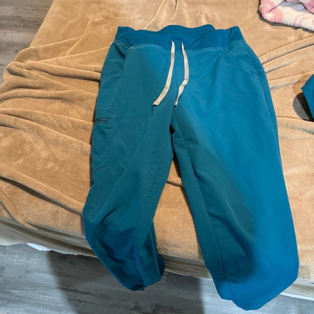Teal Jogger figs  Pants with Drawstring